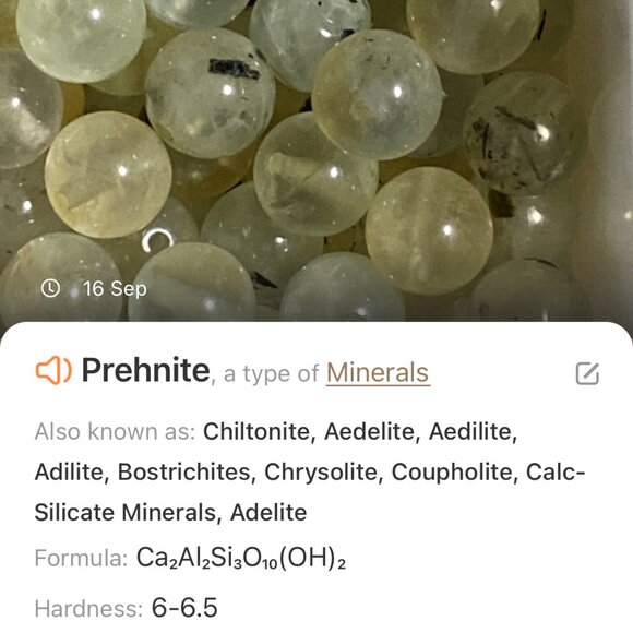 Natural Yellow Green Prehnite Necklace, Cute Bronze Acorn + Genuine Gemstone - Picture 15 of 16